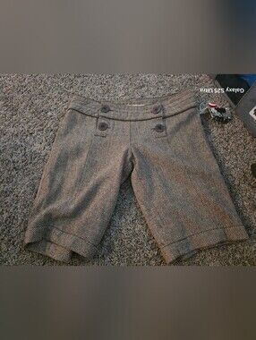 Lost Women's Herringbone Bermuda Shorts - Brown/Black